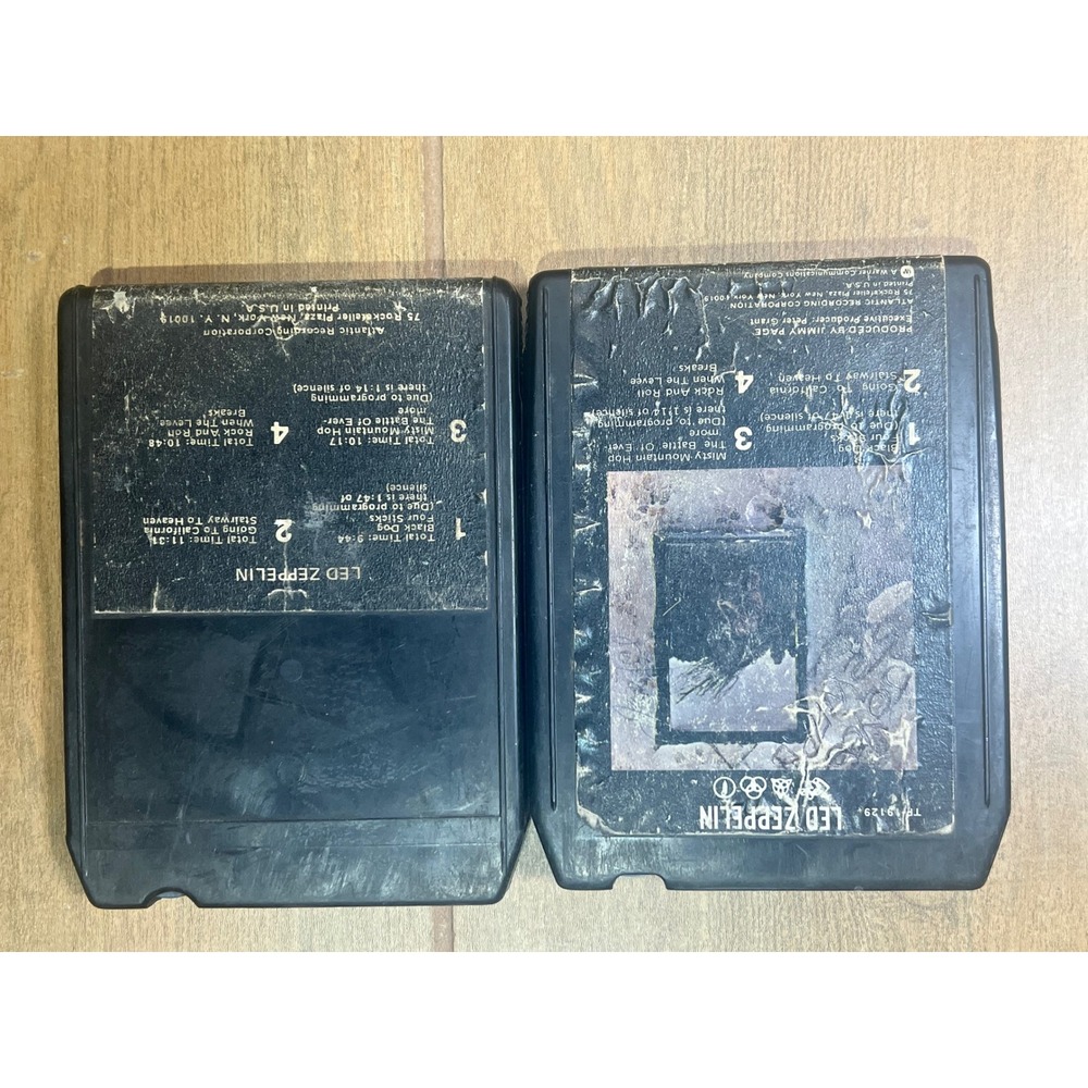 Led Zeppelin IV 8-Track Tape Lot Atlantic TP 19129 ATL TP 7208 Classic Rock